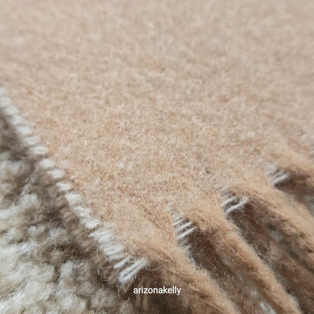 NWOT Banana Republic Italian Wool Cashmere Scarf in Camel - Picture 5 of 15